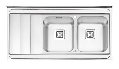 سینک ظرفشویی پرنیان مدل PS1121 استیل روکار